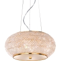 Ideal Lux - Krištáľový luster na lanku PASHA 6xE14/40W/230V pr. 40 cm zlatá